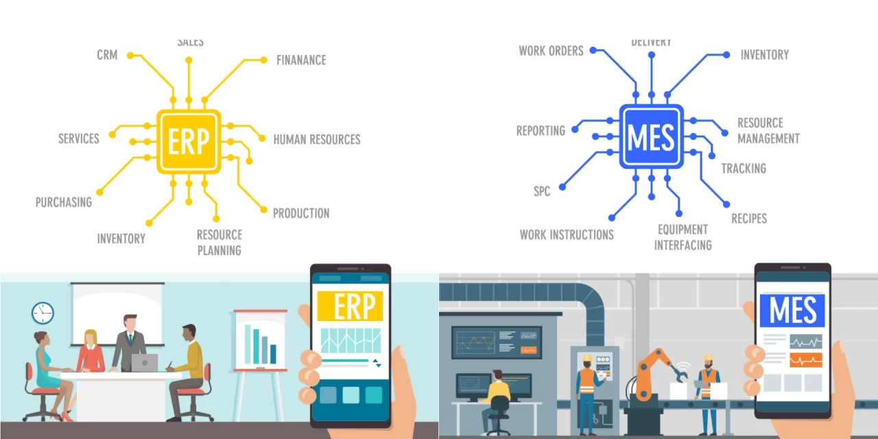 Sự khác nhau giữa MES và ERP